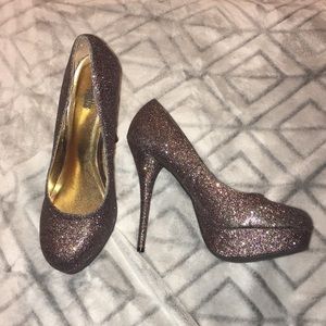 Charlotte Russe | 5 1/2 Inch Glitter Heels